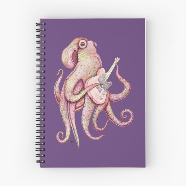 Item preview, POLAH - the axe wielding Octopus - on purple designed and sold by ShorelineSally.