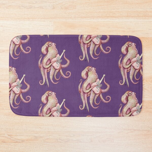 Item preview, POLAH - the axe wielding Octopus - on purple designed and sold by ShorelineSally.