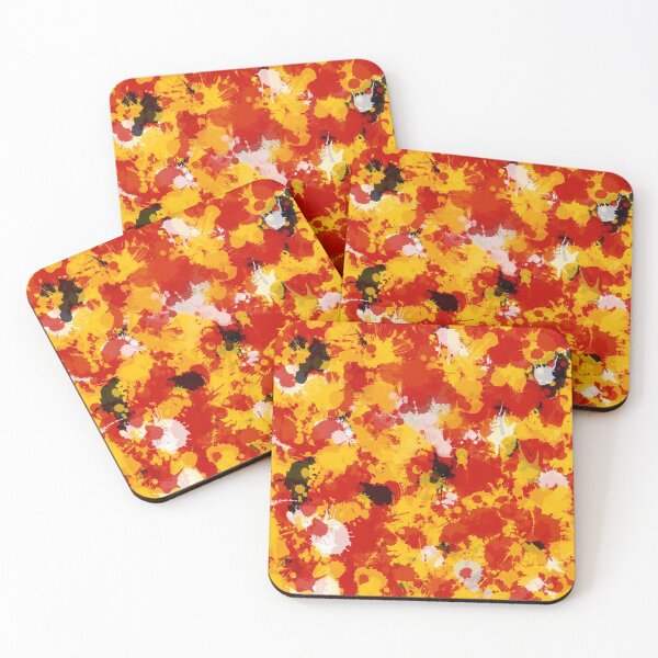 Item preview, Red and Gold Paint Splatter designed and sold by BigTexFunkadelic.