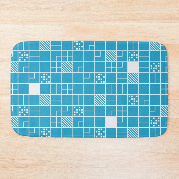 Item preview, Inverted Boxes Blue - Geometric Pattern designed and sold by Sheldon Stewart.