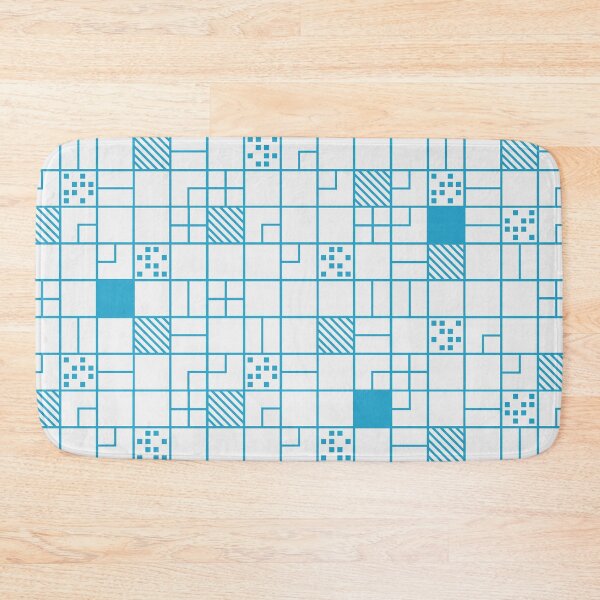 Item preview, Boxes Blue - Geometric Pattern designed and sold by Sheldon Stewart.