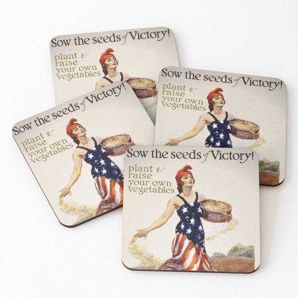 Item preview, Sow the seeds of victory! Plant & raise your own vegetables - James Montgomery Flagg designed and sold by vintagerepros.