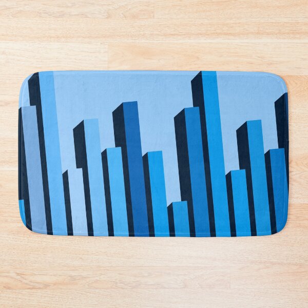 Item preview, Blue Buildings - Abstract Art designed and sold by Sheldon Stewart.
