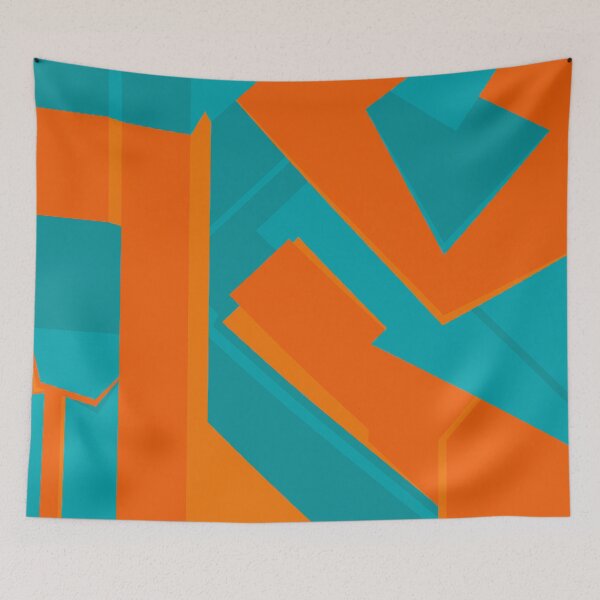 Item preview, Teal and Orange - Abstract Art designed and sold by Sheldon Stewart.