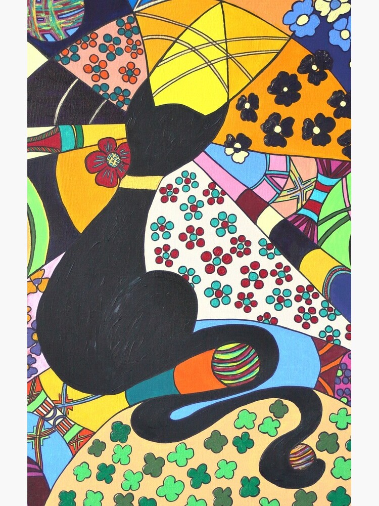 Lady-Kätz, Katze, cat, in Popart von Petra-Kolossa