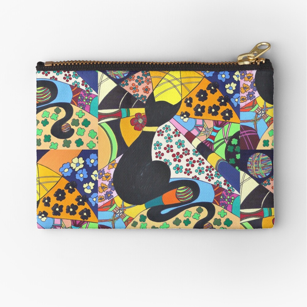 Lady-Kätz, Katze, cat, in Popart Täschchen