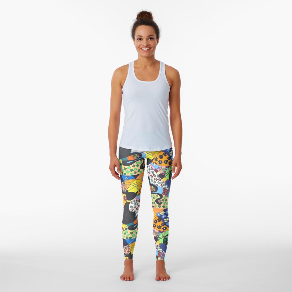 Lady-Kätz, Katze, cat, in Popart Leggings