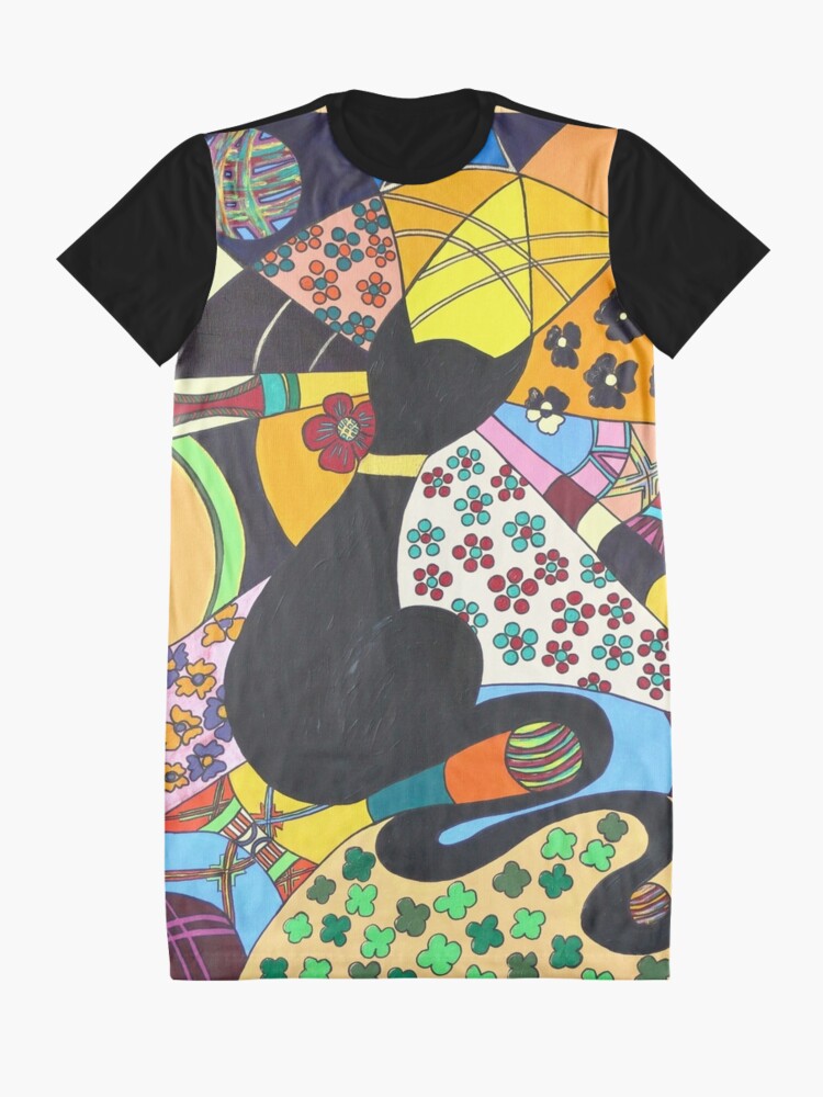 Alternative Ansicht von Lady-Kätz, Katze, cat, in Popart T-Shirt Kleid