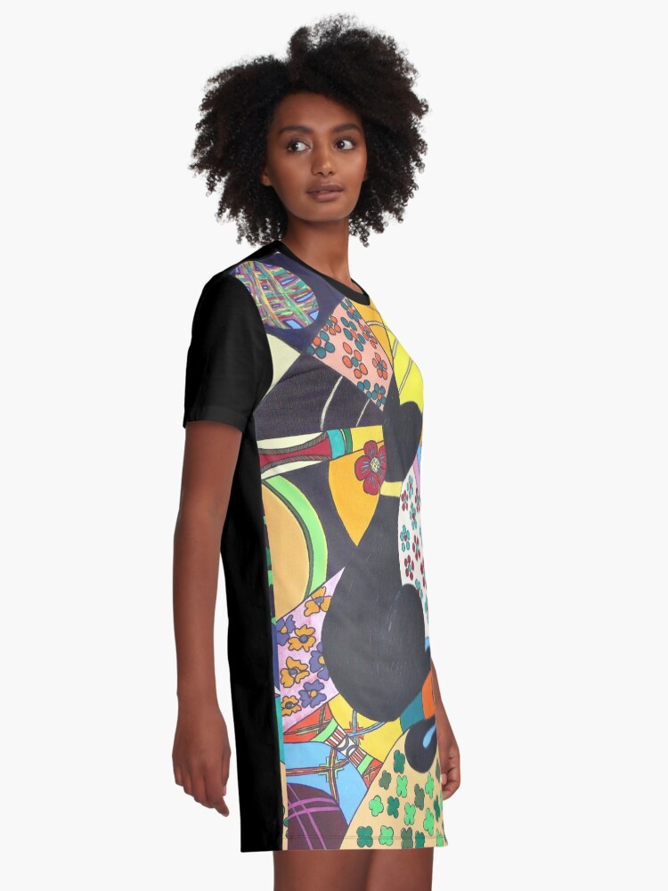 Alternative Ansicht von Lady-Kätz, Katze, cat, in Popart T-Shirt Kleid