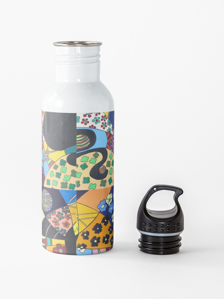 Alternative Ansicht von Lady-Kätz, Katze, cat, in Popart Trinkflasche