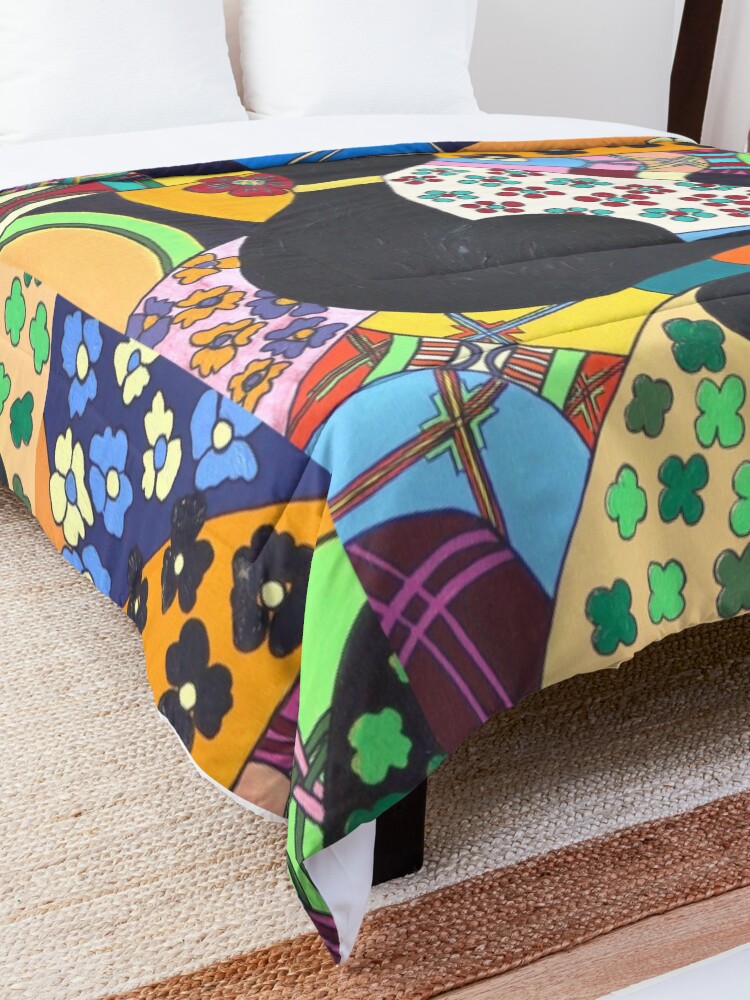 Alternative Ansicht von Lady-Kätz, Katze, cat, in Popart Tagesdecke
