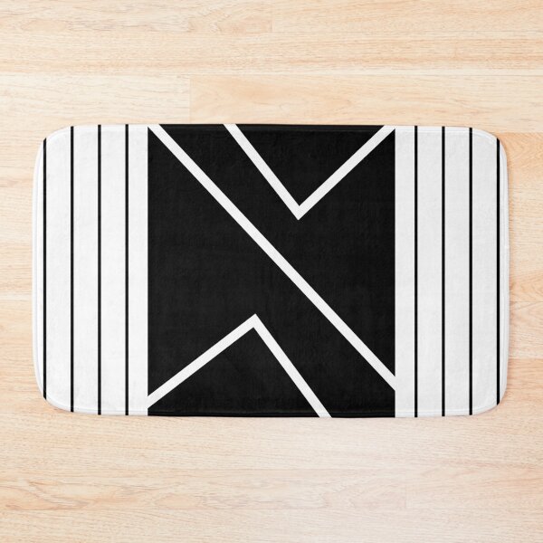 Item preview, Chevron Slice Black on White - Abstract Art designed and sold by Sheldon Stewart.