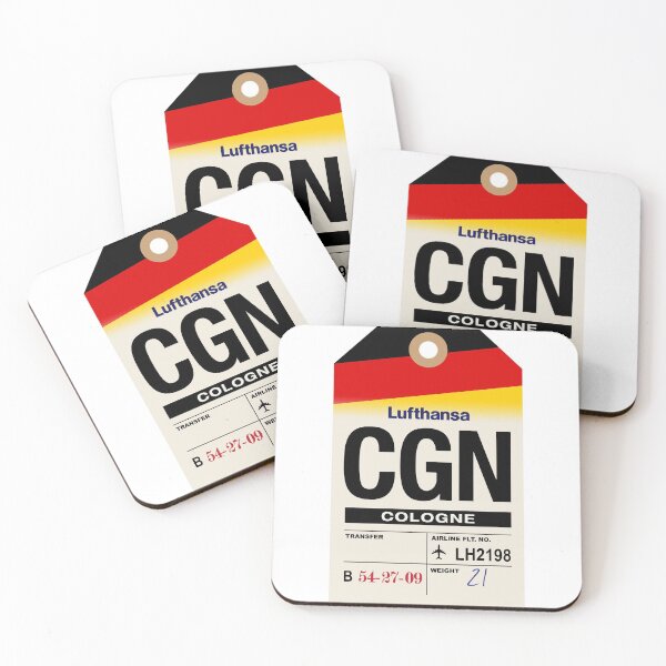Item preview, Cologne (CGN) Germany Airline Luggage Tag designed and sold by travelwitheric.
