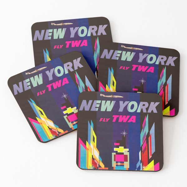 Artikelvorschau, TWA - Times Square New York Reiseanzeige (Connie Version) von David Klein entworfen und verkauft von vintagerepros.