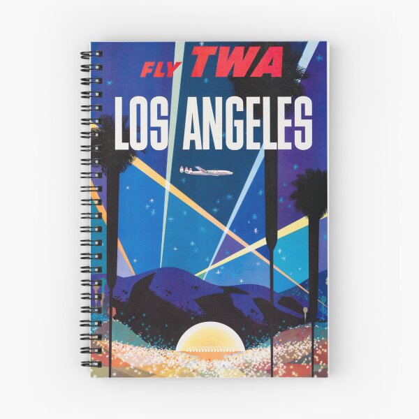 Item preview, Fly TWA - Los Angeles Travel Advertisement by David Klein designed and sold by vintagerepros.