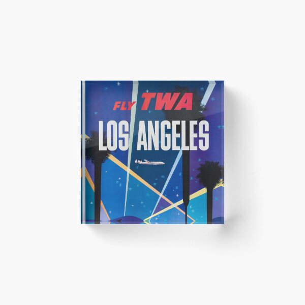 Item preview, Fly TWA - Los Angeles Travel Advertisement by David Klein designed and sold by vintagerepros.