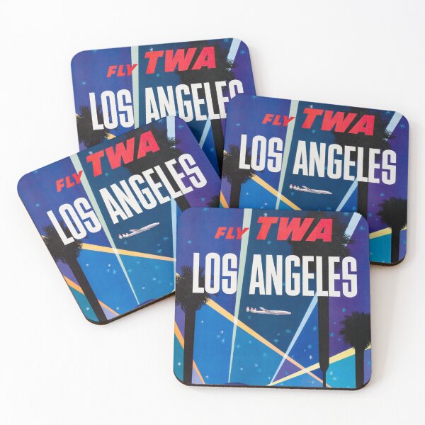Artikelvorschau, Fly TWA - Los Angeles Reisewerbung von David Klein entworfen und verkauft von vintagerepros.