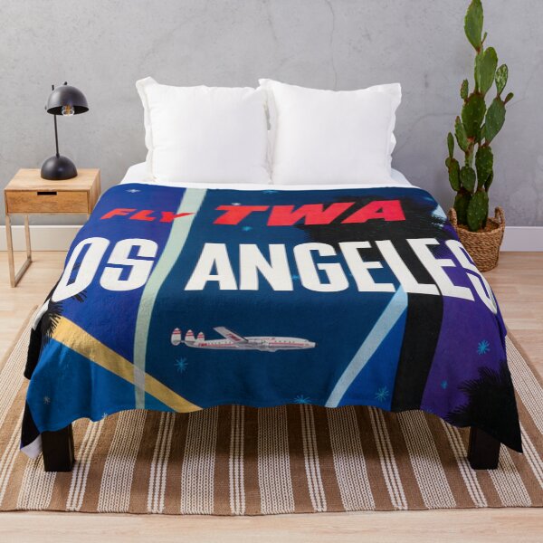 Item preview, Fly TWA - Los Angeles Travel Advertisement by David Klein designed and sold by vintagerepros.