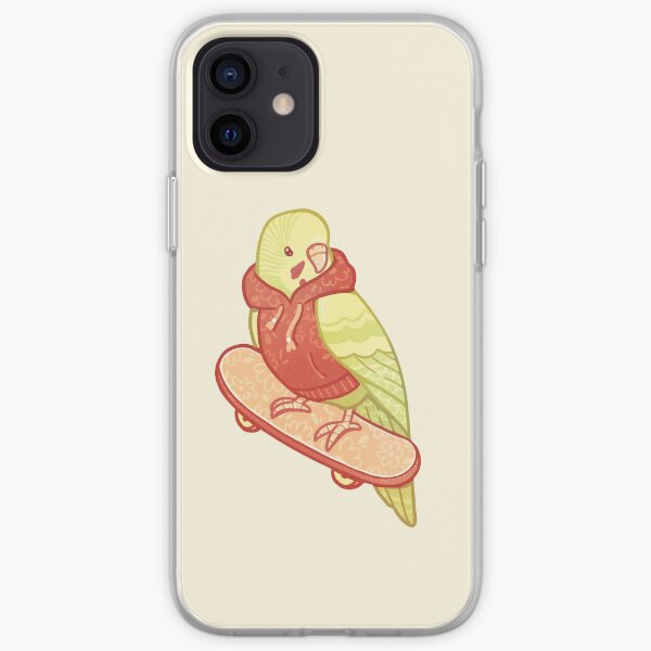 Orange and Green Coo Bird iPhone Soft Case