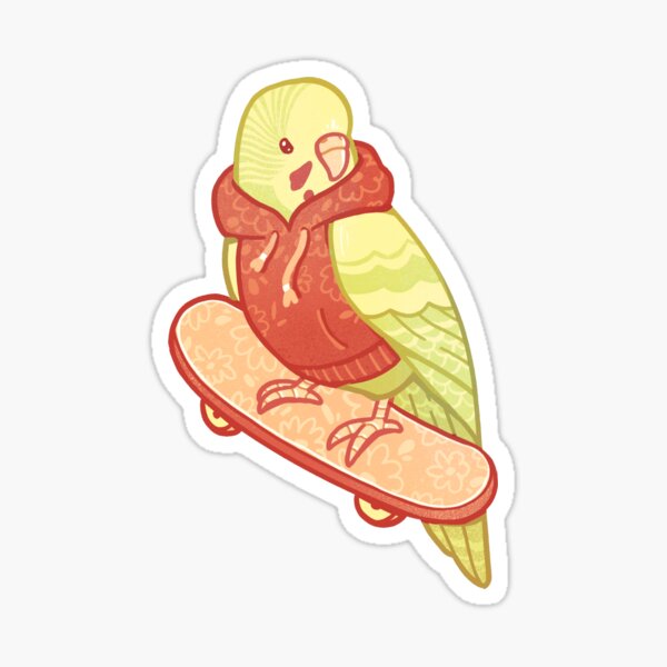 Item preview, Orange and Green Coo Bird designed and sold by Rowan Kingsbury.