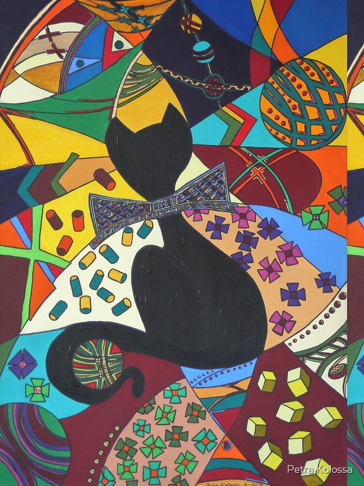 Gentleman-Kätz, cats in Popart von Petra-Kolossa
