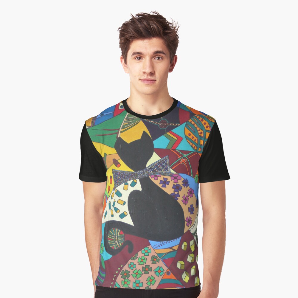 Gentleman-Kätz, cats in Popart Grafik T-Shirt