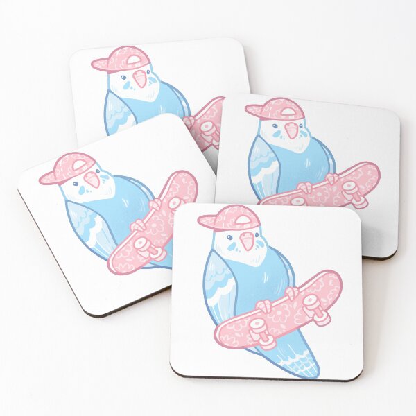 Item preview, Pink and Blue Coo Bird designed and sold by Rowan Kingsbury.
