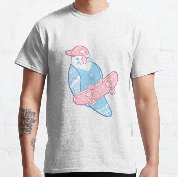 Pink and Blue Coo Bird Classic T-Shirt