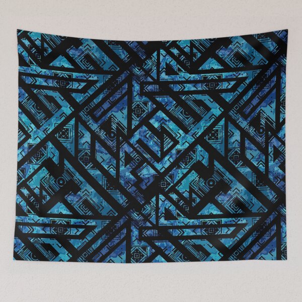 Item preview, Blue geometric designed and sold by endi318.