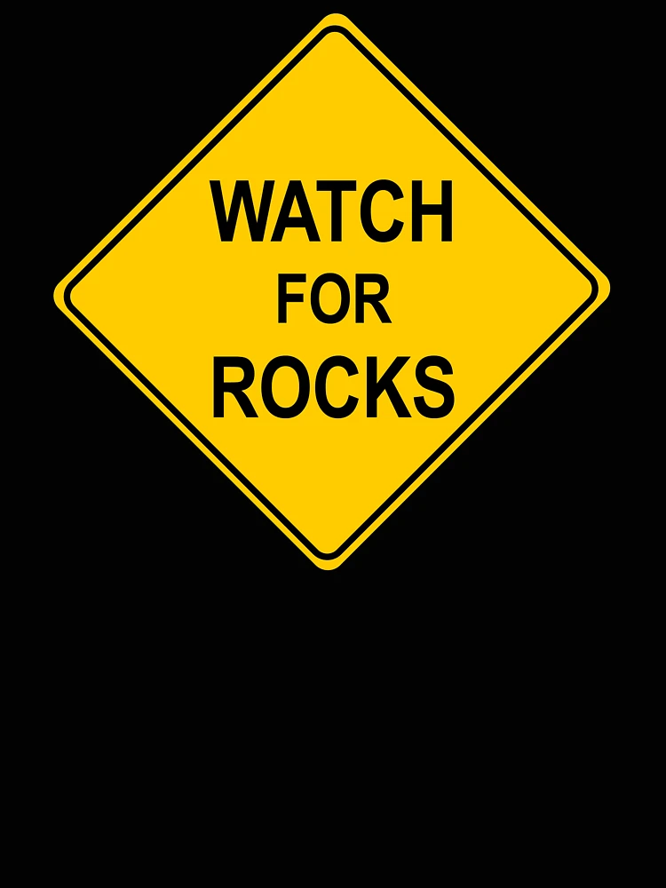 Thumbnail 4 of 4, Relaxed T-Shirt, Watch for Rocks designed and sold by RaptorChatter.
