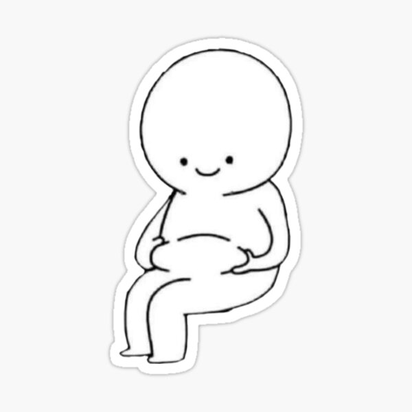 Belly plus size Sticker