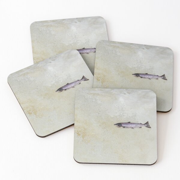 Item preview, Copy of silver salmon leaping on waterfall designed and sold by chanonry.