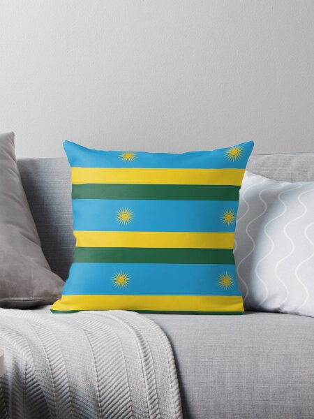 Aperçu de l'œuvre Drapeau du Rwanda créée et vendue par Flags & Cie.