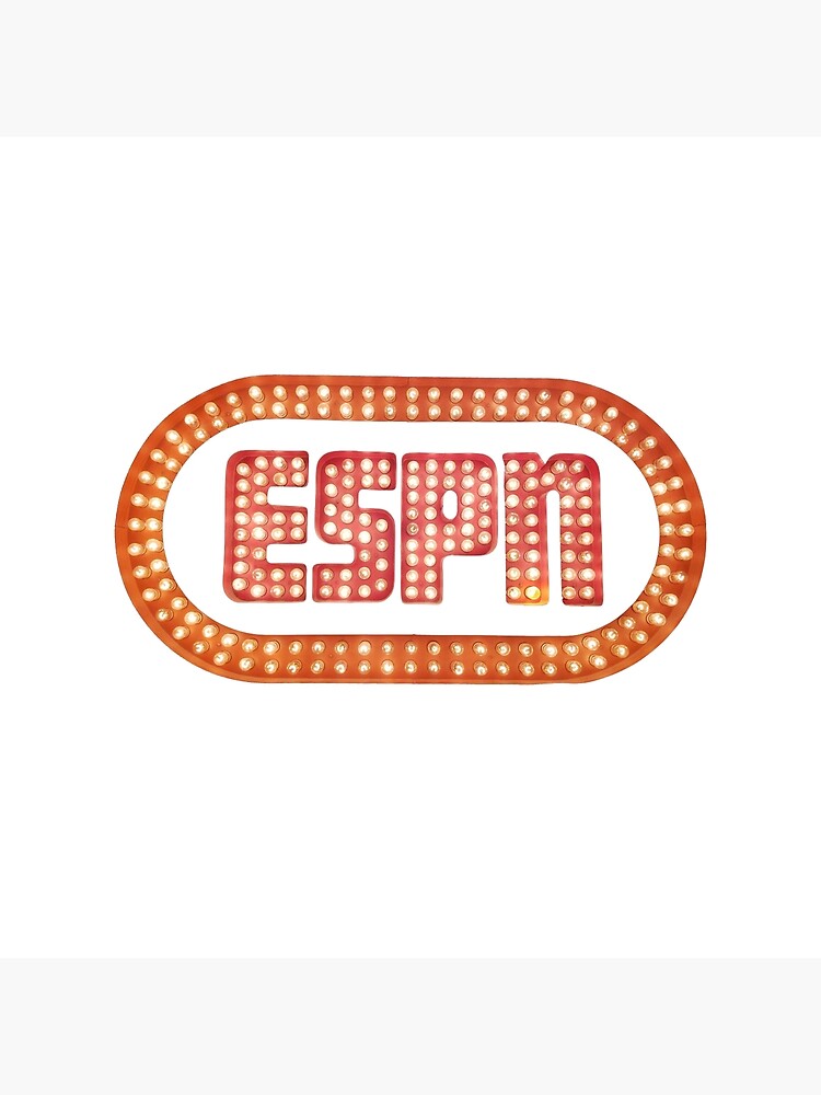 Espn Vintage Logo Greeting Card By Smoggysmoggy Redbubble