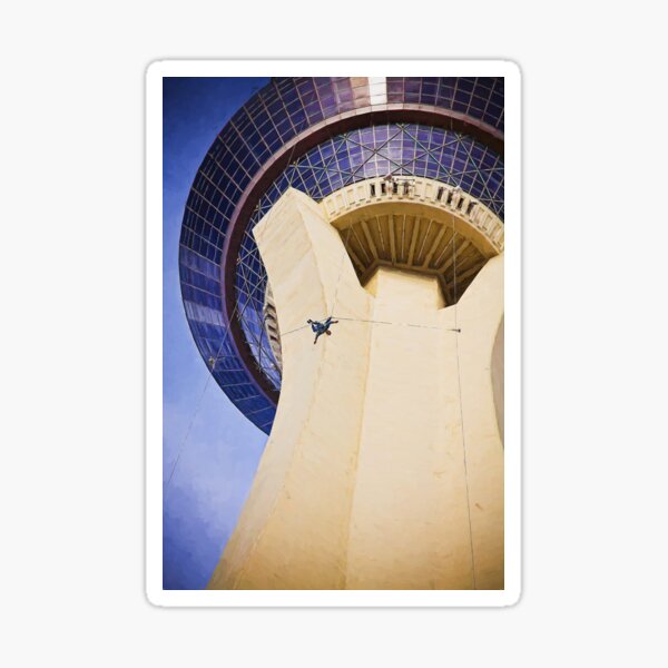 Stratosphere Tower Jumper Las Vegas Sticker