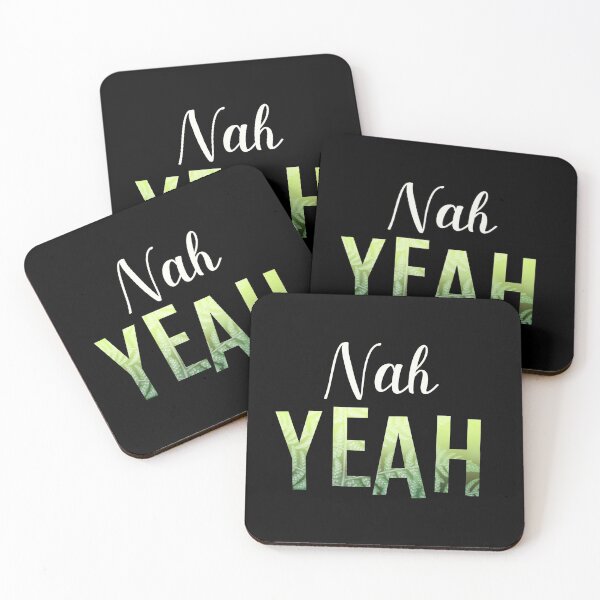 Item preview, Nah Yeah New Zealand NZ Fern Slang Funny designed and sold by yellowpomelo.