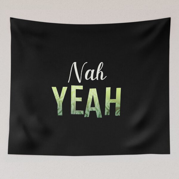 Item preview, Nah Yeah New Zealand NZ Fern Slang Funny designed and sold by yellowpomelo.