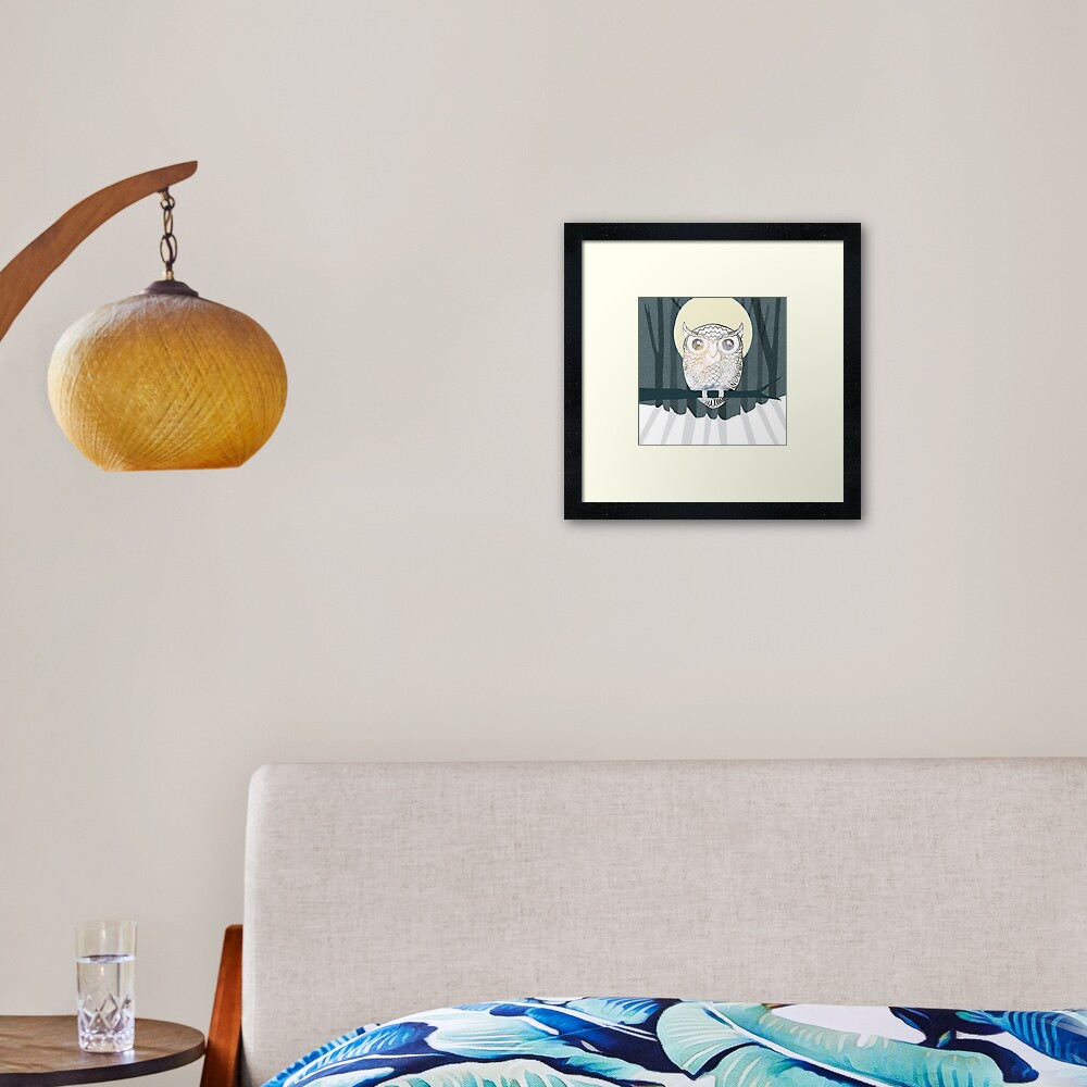 Owl is Calm Framed Art Print