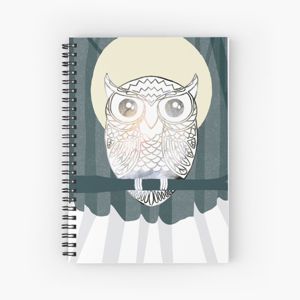 Owl is Calm Spiral Notebook