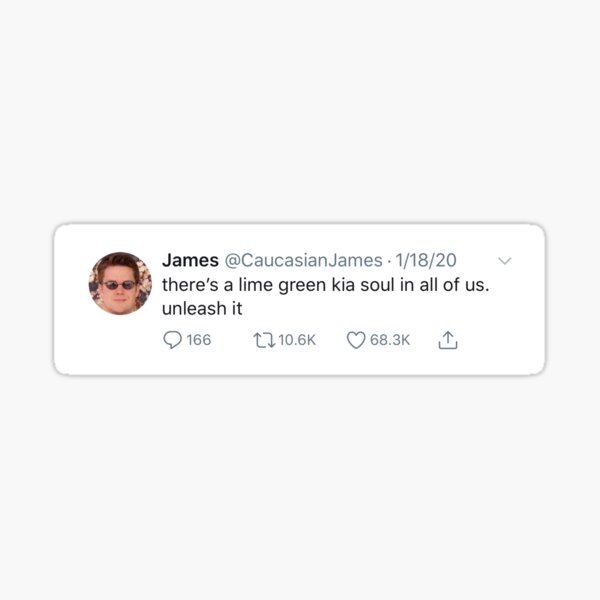 Lime Green Kia Soul Sticker