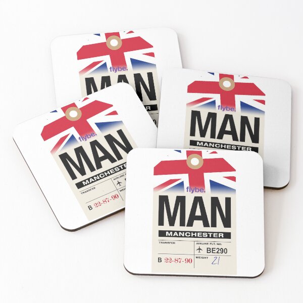 Item preview, Manchester (MAN) England Airline Luggage Tag designed and sold by travelwitheric.