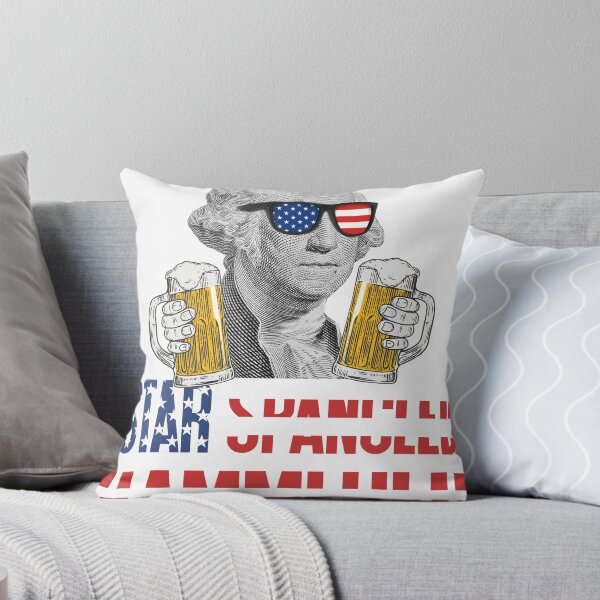 Item preview, Star Spangled Hammered George Washington Beer Lover Shirt Gear designed and sold by DynamicDesign.