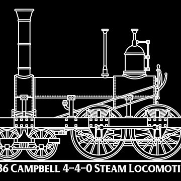 1836 Campbell 4-4-0 Steam American Locomotive Train