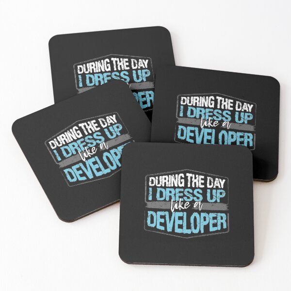 Item preview, During The Day I Dress Up Like A Developer print designed and sold by RedmonsDesigns.