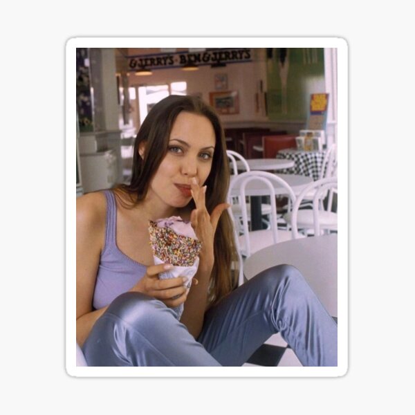 Angelina Jolie Sticker For Sale By Alyssalefleur Redbubble