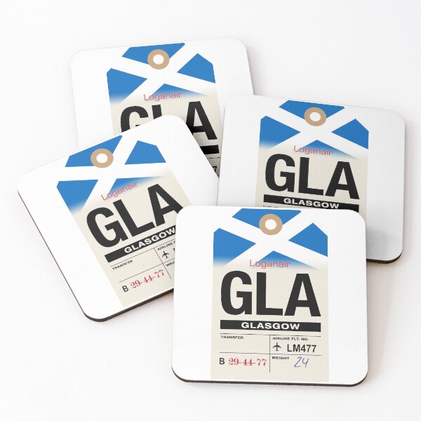 Item preview, Glasgow (GLA) Scotland Airline Luggage Tag designed and sold by travelwitheric.