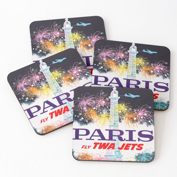 Artikelvorschau, Fly TWA Jets Paris Reisewerbung entworfen und verkauft von vintagerepros.