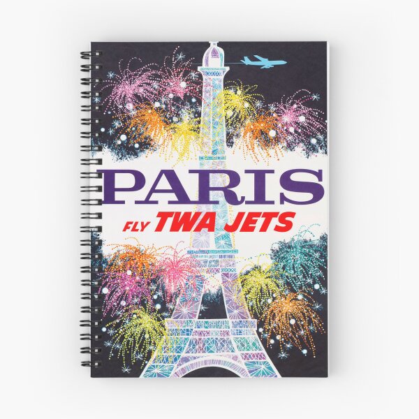 Item preview, Fly TWA Jets Paris Travel Advertisement designed and sold by vintagerepros.