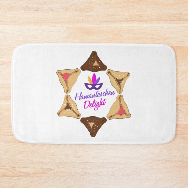 Item preview, Happy Purim Hamantaschen Holiday Cookie - Jewish Mardi Gras designed and sold by Maria Garcia.