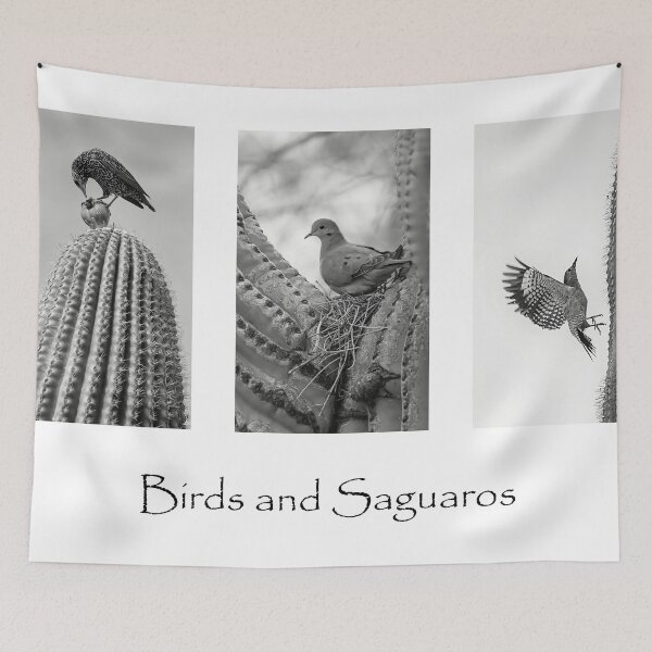 Item preview, Birds and Saguaros designed and sold by Elisabeth Lucas.